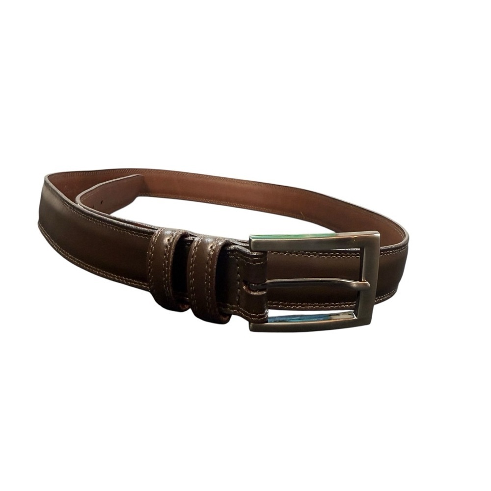 Classic Brown Torino Leather Men's Belt 42-77501